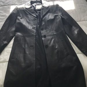 Italian leather coat